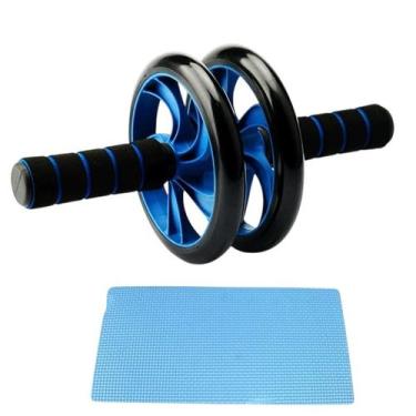 Imagem de Rolinho Exercícios Rodinha Roda Abdominal Aparelho Dupla - Bruartt