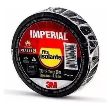 Imagem de Fita adesiva isolante 3M Imperial layout lisa 20m x 18mm 10 kits de 10