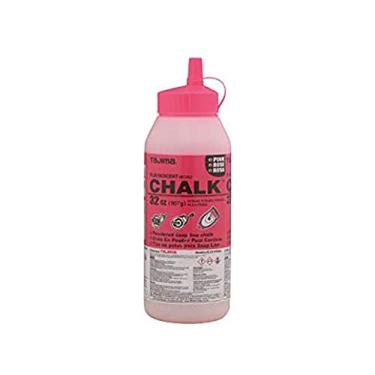 Imagem de TAJIMA Micro Chalk – Rosa fluorescente 907 g de giz Snap-Line ultra fino com garrafa durável e bocal de fácil enchimento – PLC2-FP900
