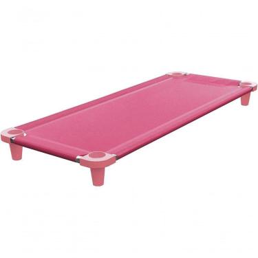 Imagem de Kit 2 Caminha Empilhavel Acrimet Soneca Creche 713 Rosa