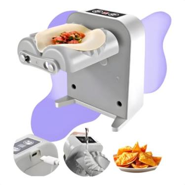 Imagem de Máquina Elétrica USB Automática para Fechar Pastéis, Guioza e Massas Recheadas, Modeladora Profissional, Cinza