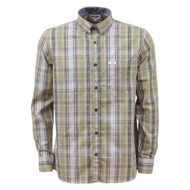 Imagem de Camisa Masculina Xadrez Verde Manga Longa Wrangler 37789
