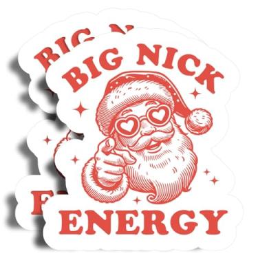 Imagem de Ímãs de energia Big Nick - 12,7 cm no lado mais longo - Papai Noel - Pacote com 2 - Ímãs fortes grossos - Ímãs de para-choque para geladeira, caixa de ferramentas, carros - Feito nos EUA - PLDFMAG1654