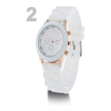 Imagem de Relogio  Feminino Em Pulseira Silicone Moda Geneva - LCast