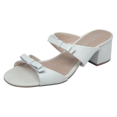 Imagem de Tamanco Feminino Salto Médio Facil Calce em Couro Lia Line