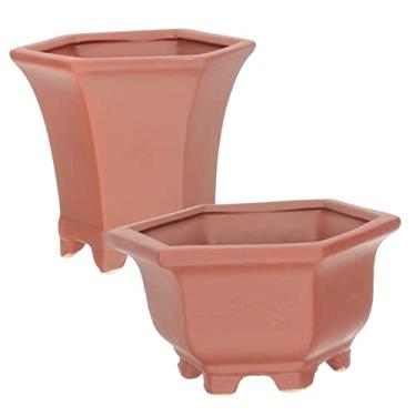 Imagem de 2 Unidades Vasos De Plantas De Terracota Vaso De Cerâmica Vaso Suculento Moderno Vasos Suculentos De Terracota Vaso De Orquidea De Ceramica Vasos De Terracota Plantador Simples