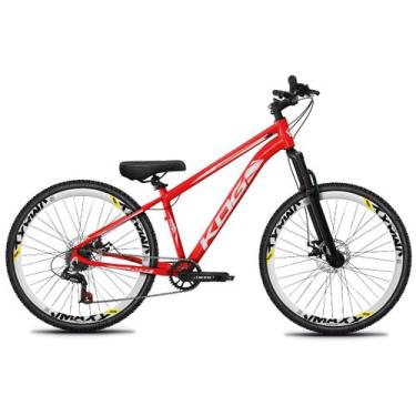 Imagem de Bicicleta Aro 29 KOG 1X7 Tipo Freeride Viking Hupi Gios, Vermelho, Ade