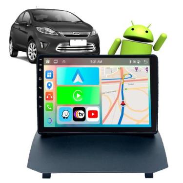 Imagem de Kit Central Multimídia CarPlay Android 9" Ford Fiesta Mexicano 2010 a 