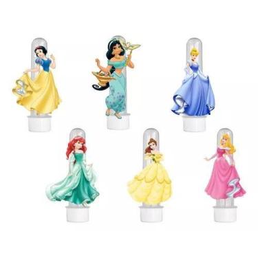 Imagem de 20 Tubetes 3d Personalizado Lembrancinha Princesa - Barbara Utilidades