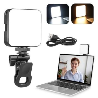 Imagem de Iluminador Led Bicolor 5w Greika Com Clip Para Dslr, Notebook E Smartp