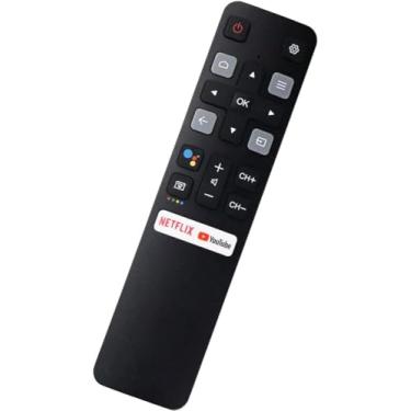 Imagem de Controle remoto de substituição universal para controle remoto TCL-Android-TV, novo RC802V atualizado para Smart TVs TCL (youtub)