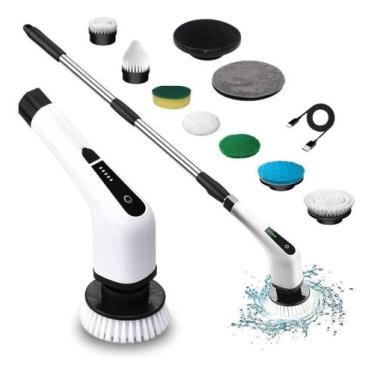 Imagem de Esfregão Mop Escova De Limpeza Elétrico 9 Em 1 Giratório 360 - Shopbr