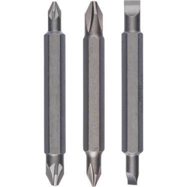 Imagem de Jogo de pontas duplas Bosch 60mm, 3 peças, PH1, PH2, PZ1, PZ2, S0,6x4,