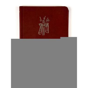 Imagem de Bíblia Sagrada Slim Nvi, Luxo, Tecido Cereja Sobre Capa Dura, Com Elástico Transversal