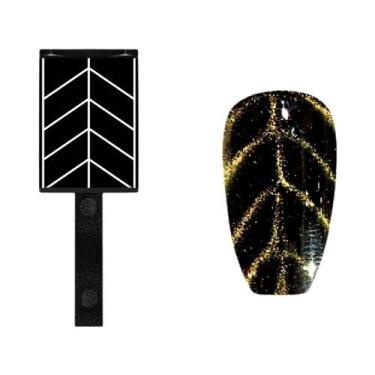 Imagem de Caneta Magnética 3D para Nail Art - Ponta Dupla para Esmalte em Gel UV