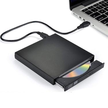 Imagem de Unidade externa de cd e dvd Blingco USB 2.0 para laptop preta