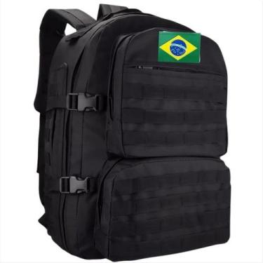 Imagem de Mochila tática Camping Militar 50 Litros resistente a agua assalt acam