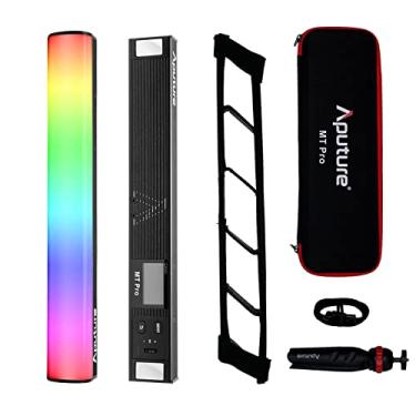 Imagem de Aputure Mini tubo de luz MT Pro, RGBWW, 36 pixels, 7,5 W 2000 K a 10000K, 9 sistema de bateria integrada FX com grade e tripé