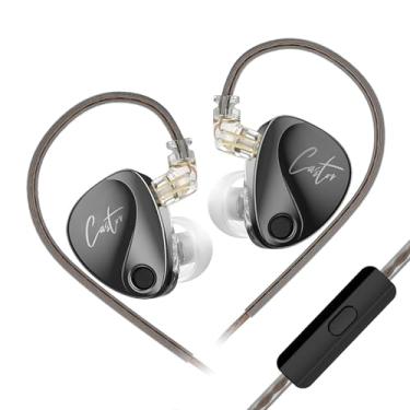 Imagem de KZ Castor in Ear Monitor, HiFi Melhorado Baixo no Fone de Ouvido, Fones de Ouvido Dual-Dynamic Driver Gaming, Cabo Destacável 2PIN-C