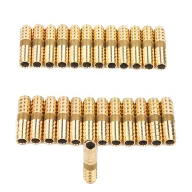 Imagem de LTWFITTING Mangueira de barco de combustível de ar com emenda de farpa de latão ID: 3/8" Pacote com 25 HF39130625