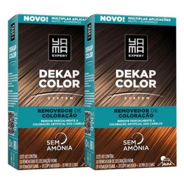 Imagem de Kit 2 DekapColor Yama Removedor De Coloração Capilar Cabelo Profission