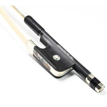 Imagem de VINGOBOW Arco De Contrabaixo Fibra Carbono Tamanho 4/4 Estilo Francês Som Profundo E Claro Leve