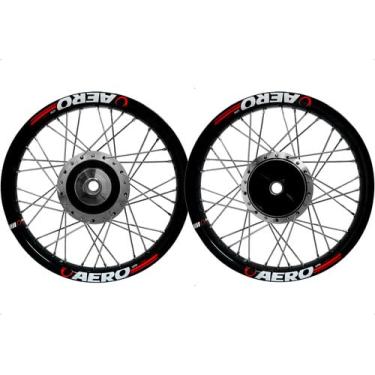 Imagem de Par Roda Aro Alumínio Viper Aero Titan Fan 150 160 Start 4mm