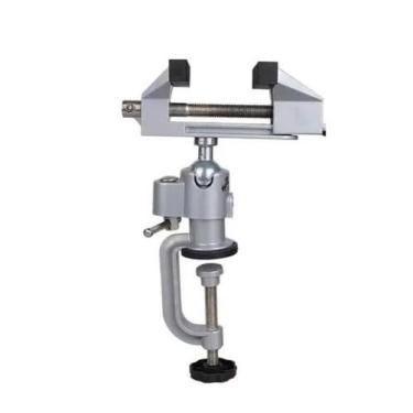 Imagem de Mini Torno Morsa Articulada De Bancada Aço Giratório - Idea