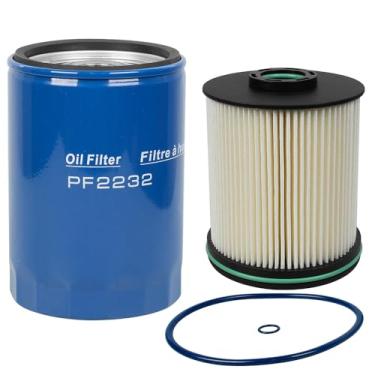 Imagem de AULDAY Kit De Motor Diesel Duramax 6,6 L - Filtro Combustível/Óleo Tp1015 Pf2232 Compatível Com Gmc/Chevy 2500Hd E 3500Hd 2017-2019 Substituição 22937279 23456595 23304096 88917036 12677108