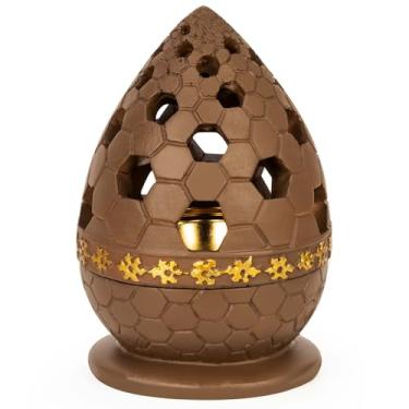 Imagem de Xisakaca Suporte para queimador de incenso, suporte de resina de incensário de carvão Bakhoor Frankincense, ideal para aromaterapia, ioga, spa, decoração de igreja cristã em casa (Cáqui)