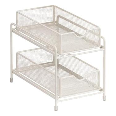 Imagem de Ioensy Organizador de armário retrátil sob a pia, organizador de gavetas, cesta deslizante de metal, despensa, armário, cesta de armazenamento para, 19 Cm X 36 Cm X 31