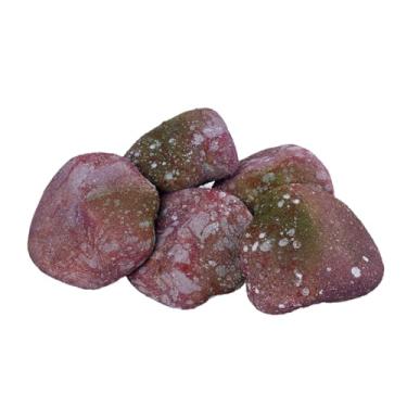 Imagem de IEUDNS 5 peças de pedras artificiais para paisagem, diorama de pedras falsas, artificiais realistas decorativas para vasos de plantas, jardim de fadas, a