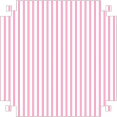 Imagem de Papel Crepom Fant Listras 48X200 Caixa C/40Un Rosa