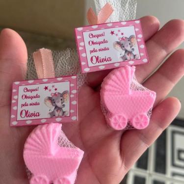 Imagem de Lembrancinha Sabonete carrinho de bebê - AzulRosaVerdeLilas, Lilás, ta