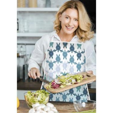 Imagem de Avental Cozinheira Confeiteira de PVC Estampado Cozinha - Vida Pratika