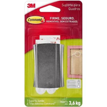 Imagem de Suporte Adesivo Para Quadros Command Metálico Até 3,6kg 3m