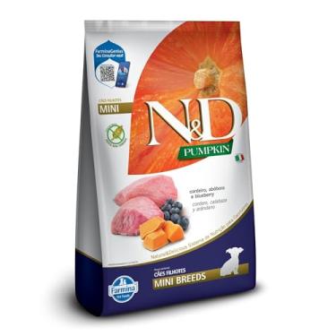 Imagem de N&D Pumpkin para Cães Filhotes de Raças Mini e Pequenas Sabor Cordeiro, Abóbora e Blueberry 800g