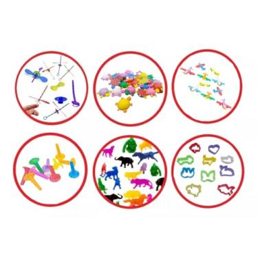 Imagem de Kit 300 Mini Brinquedos para Lembrancinhas, Sacolinha Surpresa Infantil, Festa Aniversário, Prendas, Mimos Diversão