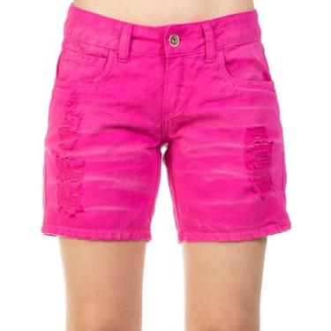 Imagem de Bermuda Sarja Destroyed Used Color Colcci Feminino-Feminino