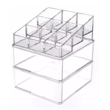 Imagem de Organizador Porta Maquiagem e Cosméticos em Acrílico Transparente 3 An