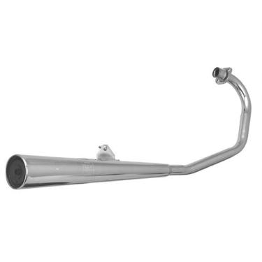 Imagem de Escapamento Moto Honda Titan Esd 2000 Modelo Original Cromo Forte, CRO