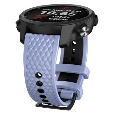 Imagem de ISABAKE Pulseira de relógio de 20 mm compatível com Coros Pace 2/Coros Apex 42 mm/Apex 2, pulseira de substituição de silicone macio de liberação rápida para relógio inteligente Coros Pace 2 feminino