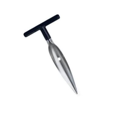 Imagem de Abridor Para Coco Em Inox Mimo Style Prata Com Cabo Preto