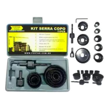 Imagem de Serra Copo para Gesso e Madeira com 11 peças Fertak