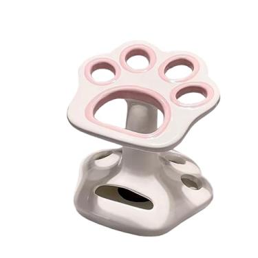 Imagem de Gaolinci Suporte de escova de dentes de cerâmica com garra de gato, escova de dentes de banheiro e decoração de armazenamento de pasta de dente