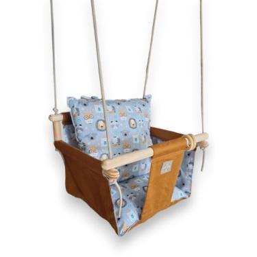 Imagem de Balanço de tecido para bebê - Caju Inventos, Marrom