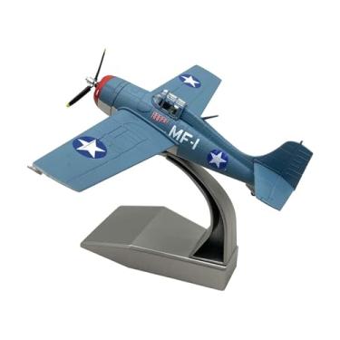 Imagem de TTETTZ Avião de brinquedo em liga metálica, escala 1/72, decoração para mesa, avião com base para quarto, estante e escritório