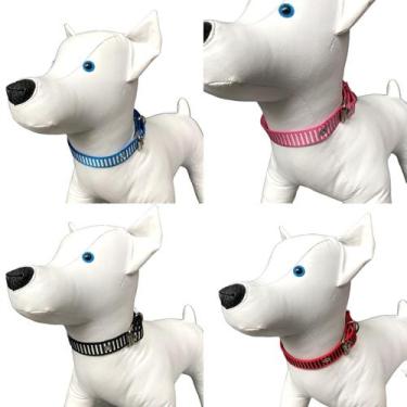 Imagem de Coleira Cachorro Pequeno Nylon Reforçado Com Ajuste N1 - Mirante Pet