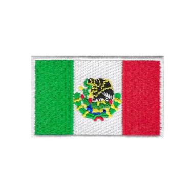 Imagem de Ruoming Ruoming 1 PÇ Bandeira Nacional 6 adesivos de ferro, 8 x 5 cm, adesivos bordados para roupas, bolsas (México)
