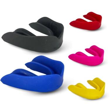 Imagem de Protetor Bucal Poker Artes Marciais Luta Boxe Karate MMA Muay Thai Profissional Moldável Jiu Jitsu Masculino Feminino Premium Resistente Confortável (Preto)